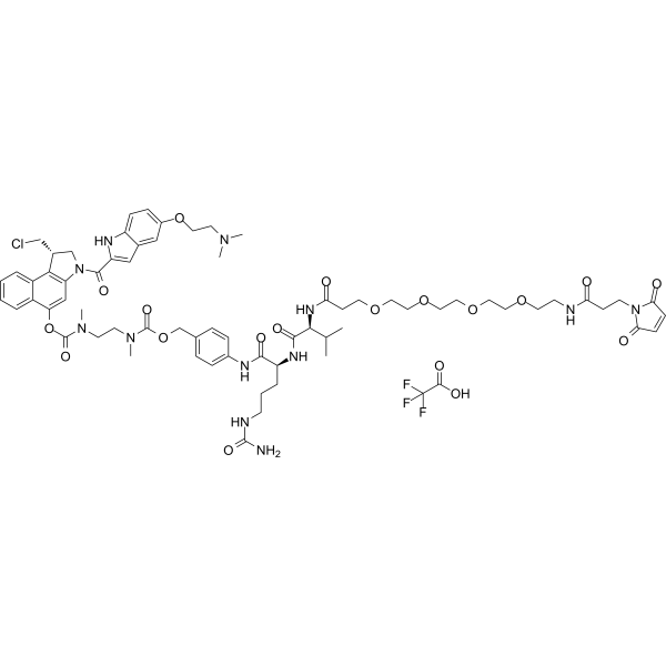MA-PEG4-VC-PAB-DMEA-duocarmycin DM TFA